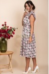 Rochie Luisa din bumbac, cu captuseala si curea